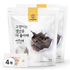 와그작 고양이는 생선을 더 좋아해 간식 21p, 연어, 315g, 4개