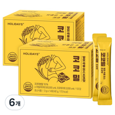 홀리데이즈 코코밀 발효 곡물 효소 초코맛 14p, 42g, 6개