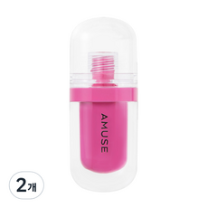Amuse Makeup 凝膠持色唇釉, 2個, 11 紫水晶玫瑰, 3.8g