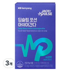 잭앤펄스 딥슬립 포션 아쉬아간다 영양제 10p, 300ml, 3개