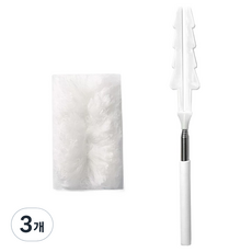 Soer 多用途長柄雙面不織布除塵刷, 3個, 白色