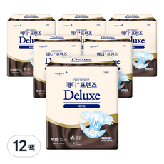 메디프렌즈 디럭스 테이프 성인기저귀, 10매입, 12개