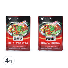 周君記 重慶火鍋底料理包, 200g, 4個