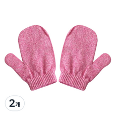 코튼랩 때노스 저자극 때밀이 엄지장갑, 핑크, 2개입, 2개