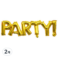 PARTYSHOW 大號造型派對ANN 字母派對裝飾 鋁箔氦氣氣球, 金色, 2個
