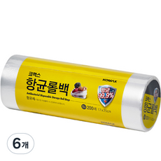 코멕스 항균 비닐롤백 미니 170 x 250 mm, 미니(XS), 200개, 6개