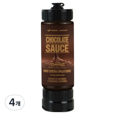 까로망 다크초코소스 드리즐용, 380g, 4개