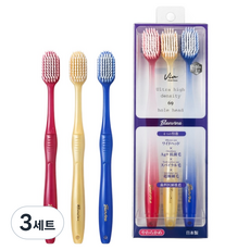 블랑비나 일본 프리미엄 와이드 헤드 소프트 칫솔 3종 세트, 3개입, 3세트