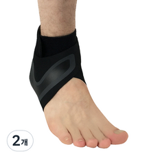 와이앤비 스포츠 아대 발목 보호대 오른발 블랙, 2개