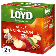 LOYD 애플 앤 시나몬 인퓨전 티백, 2.25g, 2개, 20개입