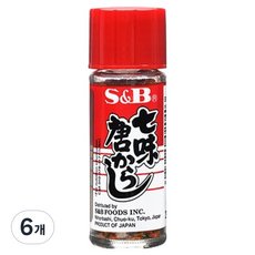 에스앤비 시치미 향신료, 15g, 6개