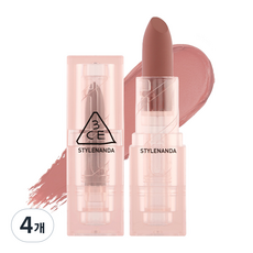 3CE 소프트 매트 립스틱, 4개, WAY BACK