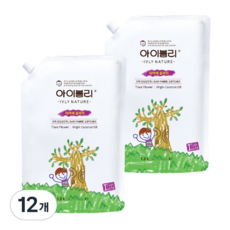 Eyevery Nature 嬰兒織物柔軟劑 Tiare 花香補充裝, 1.2L, 12個