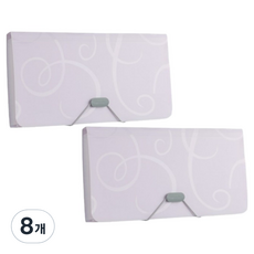 미소로운 13칸 사무용 영수증 정리 아코디언 영수증정리함 B6, 라이트퍼플, 8개