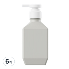 뉴앤룩 폴리 샴푸 바디워시 리필용기 400ml, 그레이, 6개