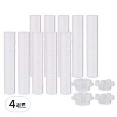 리필터 바디럽 시그니처 샤워기 벌크형 호환필터 10p + 상하캡 2p 세트, 4개
