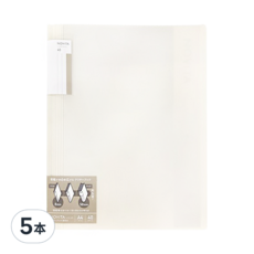 KOKUYO 國譽 NOViTA 收納資料夾 40頁, 白色, 5本