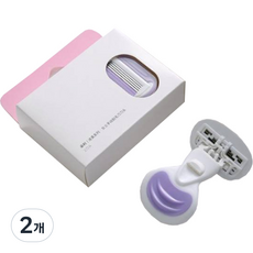 Lazenda 迷你便攜式女性除毛刀 紫色, 2個, 1入