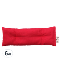 구홍 팥 눈 찜질팩 레드, 1개입, 6개