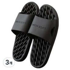멍스터즈 욕실 지압슬리퍼 245-250mm, 블랙, 3개