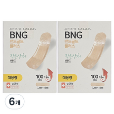 밴드골드 BNG 플러스 일회용밴드 대용량, 6개, 102개입