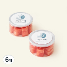 온브릭스 주식회사 농업회사법인 컷팅 고당도 수박, 200g, 6개