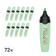 deLi 得力 馬卡龍粉彩螢光筆, 綠色 EU356GN, 72個