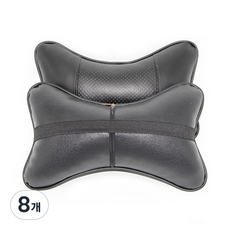 SPREX 車用雙面皮革迷你頸枕 CS-3005 2入, 黑色