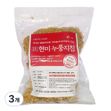 구운 쌀과자 현미 누룽지 스낵, 600g, 3개