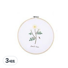 101도 초보자용 야생화 자수 DIY 패키지 세트, 3세트, 07scotchrose