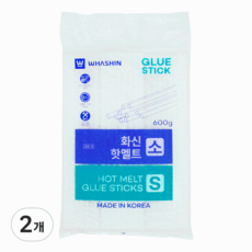 화신 핫멜트 글루 스틱 소 7mm 600g, 2개
