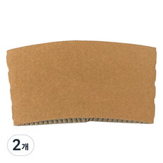 일회용 크라프트 무지 컵홀더, 100개입, 2개