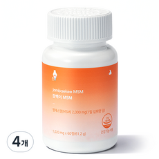 Jambaekee MSM 61.2g, 4個, 60錠