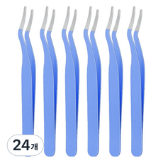 바움미루 속눈썹 핀셋 노출 팁, 24개, 퍼플