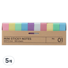모던앳 초슬림 인덱스 플래그 스티커 파스텔, 5개, 800개입