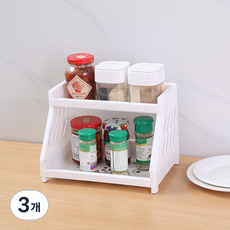 Younco 廚房收納整理架, 白色, 3個