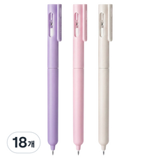 모던앳 회전 모래시계 중성펜, 혼합색상, 18개