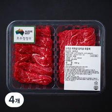 호주산 살치살 치마살 모둠팩 (냉장), 4개, 400g