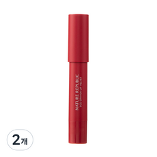 네이처리퍼블릭 바이플라워 에코 크레용 립벨벳, 03 히비스커스, 2개