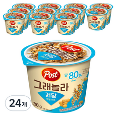 포스트 그래놀라 저당 렌틸오트 컵, 30g, 24개