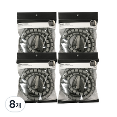 엘트리 전선정리 지퍼코드, 8개, 진그레이