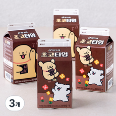 밀크타임 빙그레 가공유, 2L, 3개