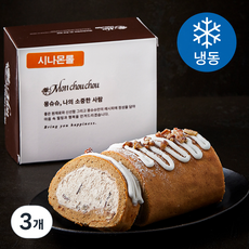 Monchouchou 피칸 시나몬롤 하프 (냉동), 190g, 3개