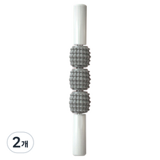 Luneon 簡約現代腿部小腿滾輪按摩棒 M11, 灰色, 2個