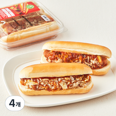 그린래빗 빅매콤한 칠리 핫도그, 4개, 140g
