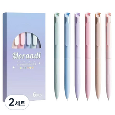 Bomif 粉彩中性筆 手帳裝飾 6件組 手帳裝飾筆 0.5mm