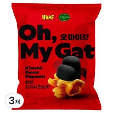바프 오마이갓 팝콘 김치시즈닝맛, 3개, 80g