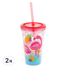 stephan joseph 嬰兒冷水杯, 350ml, 2個, 火烈鳥