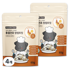 멍템 반려동물 동결건조 트릿, 치킨, 60g, 4개