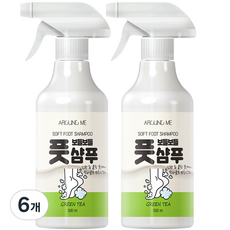 어라운드미 보들보들 풋샴푸 그린티 500ml, 1개입, 6개